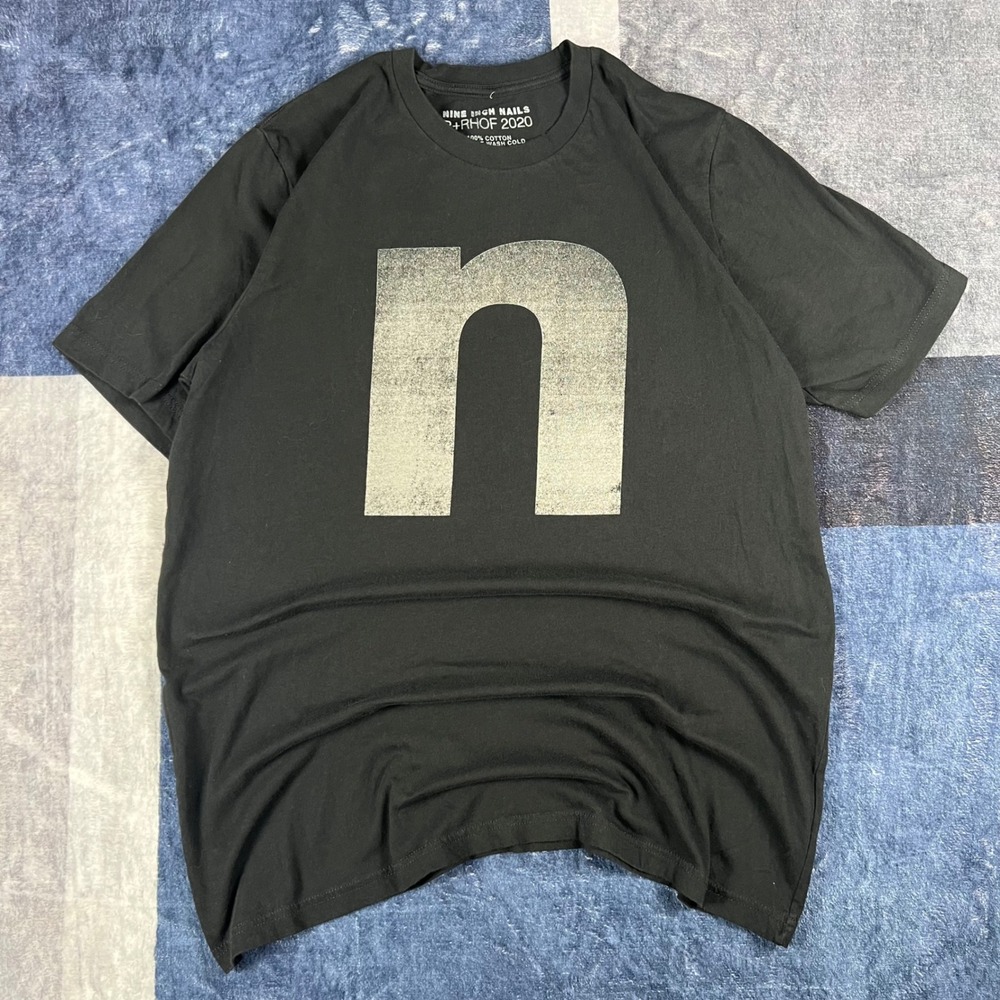 Nine Inch Nails R+RHOF 2020 Halo 5 Broken Black Graphic Band T-Shirt Mens XL‎